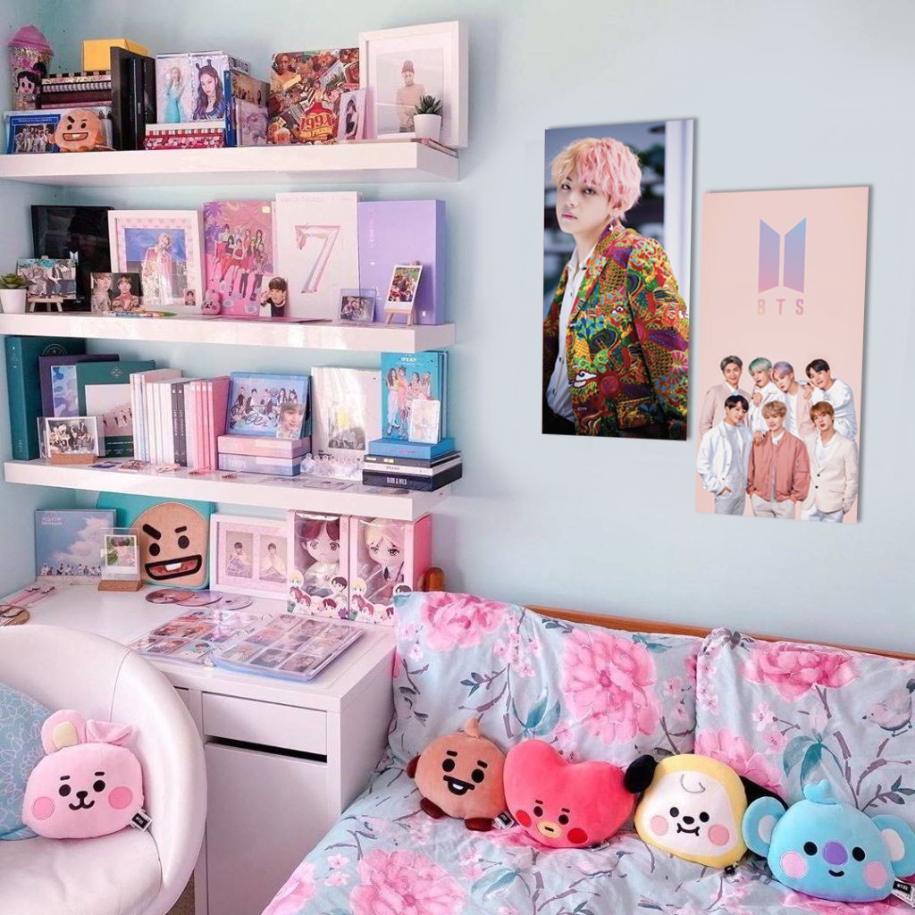 Pajangan Poster Kayu BTS WALLDECOR Kamar Hits Korean Style Hiasan Ruang Tamu Dekorasi Kayu KPOP BTS