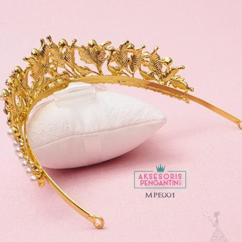 [READY STOCK] WEDDING CROWN AKSESORIS RAMBUT HEADPIECE PENGANTIN WEDDING MPE001