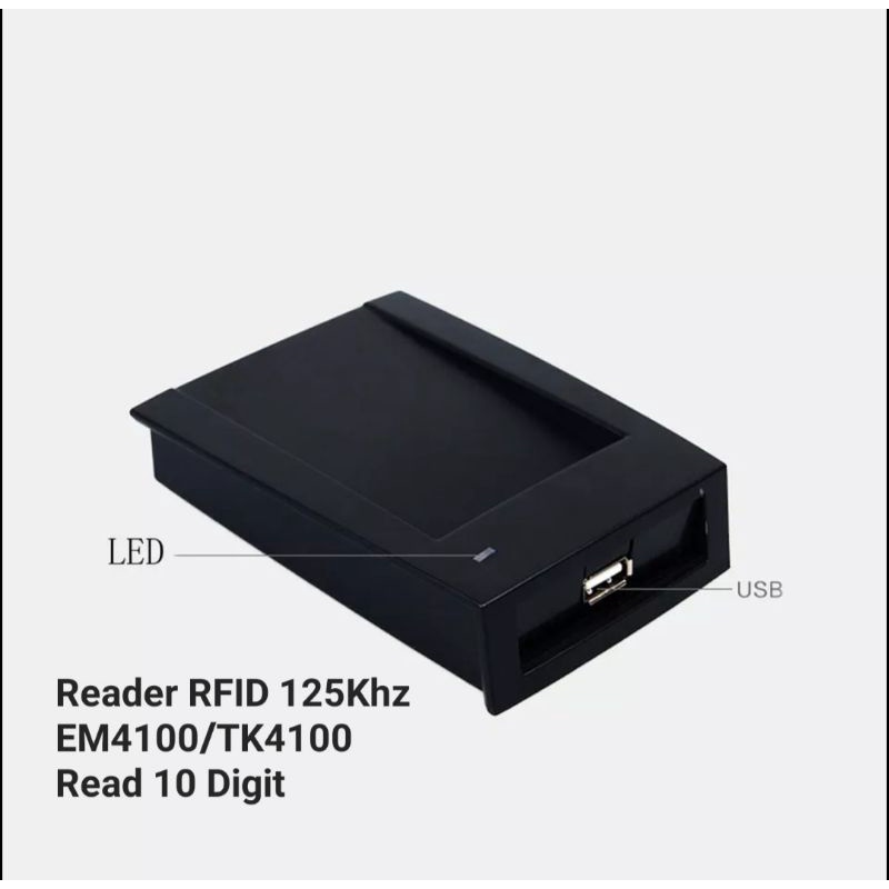 125Khz RFID Reader EM4100 TK4100 USB Proximity Sensor Smart Card Reader RFID 125 Khz ID USB ( Tebal )