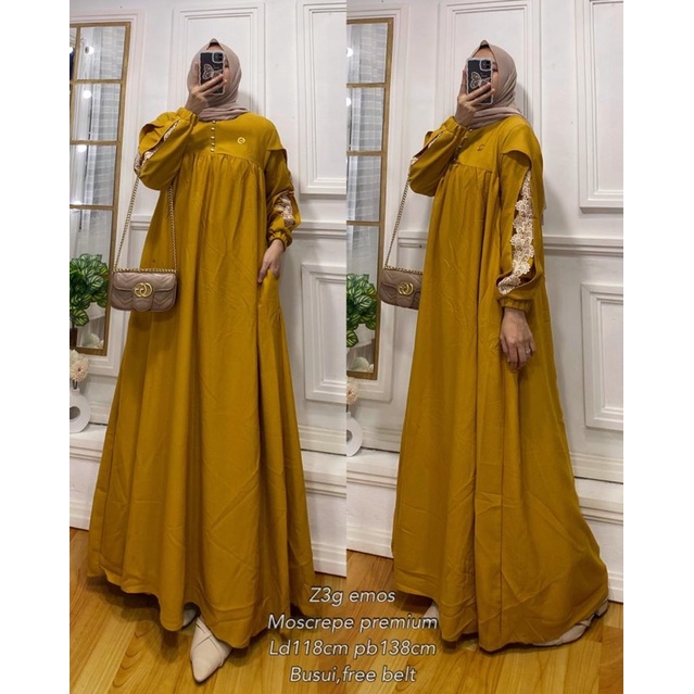 Gamis Emos Bordir 084