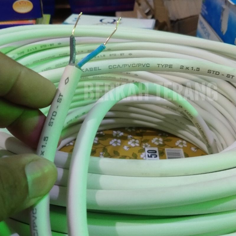 Kabel NYM 2x1,5MM Meteran Kabel Kawat 2x1,5MM ecer 2x1,5MM