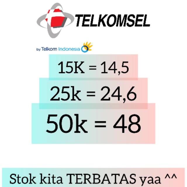 PULSA TELKOMSELL 50rb