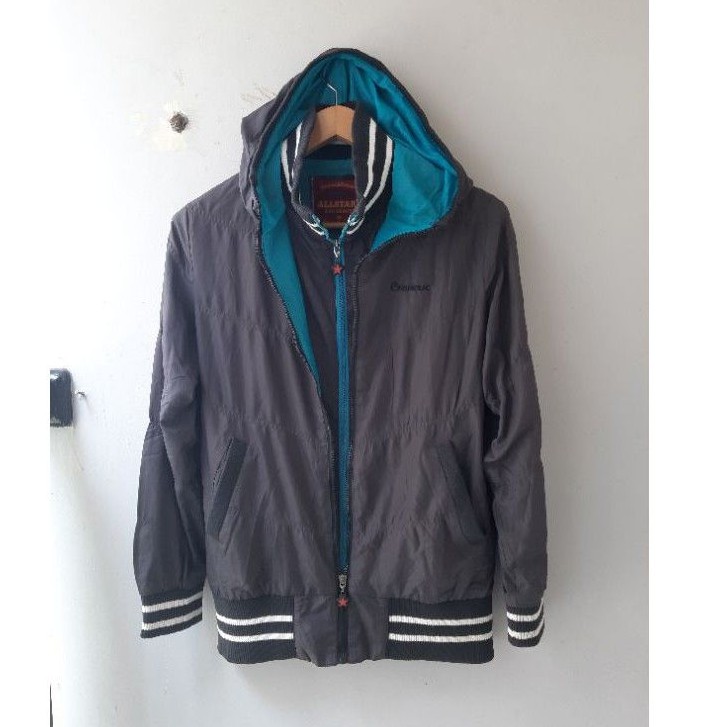 Jaket Hoodie Converse Original size L cewek