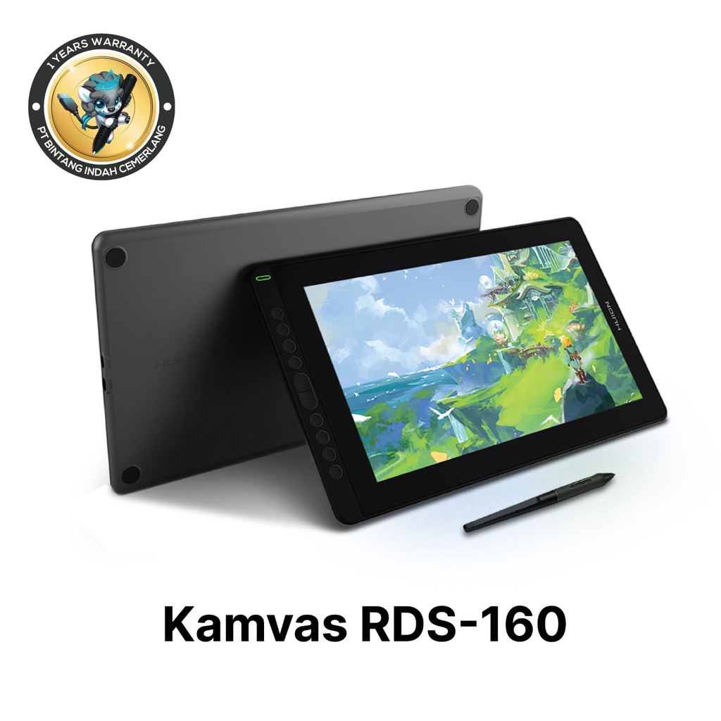 Huion Kamvas 16 (2022) l Drawing Display Tablet Huion Kamvas16 garansi resmi 1 tahun