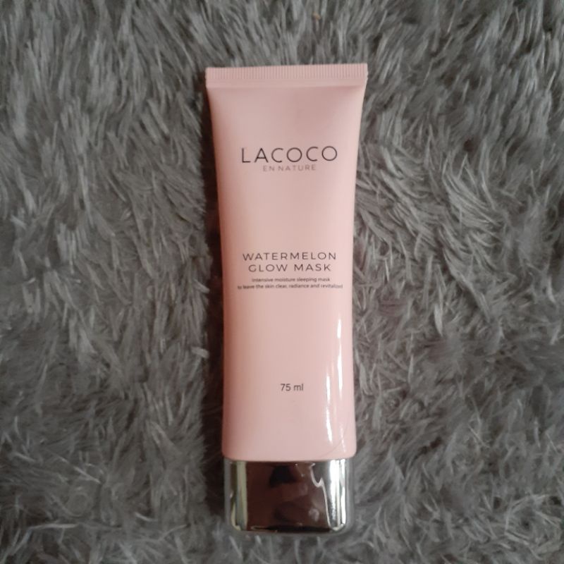 Preloved Lacoco Watermelon Glow Mask Preloved Lacoco Sleeping Mask Pl Masker Wajah Lacoco Preloved S