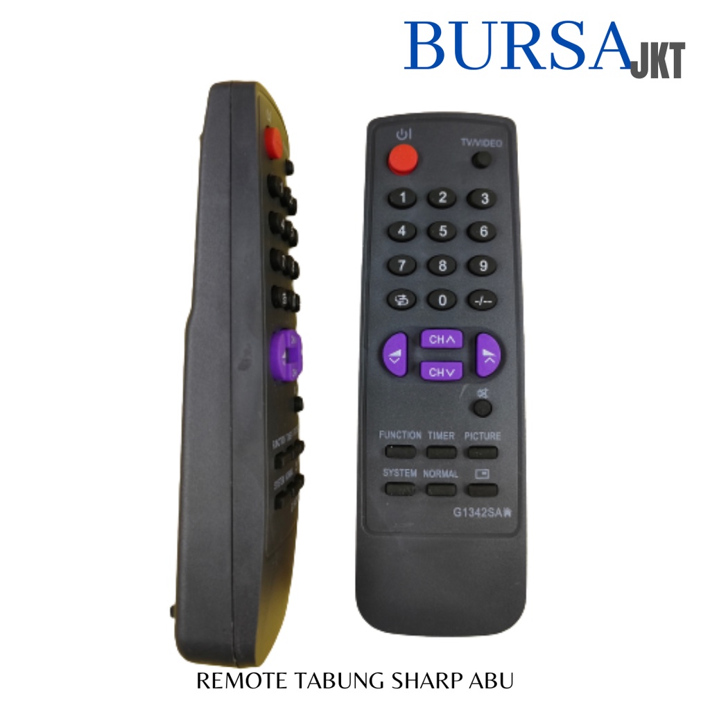 REMOTE TV SHARP TABUNG ABU NON MULTI G1587SA &quot;MENU&quot;