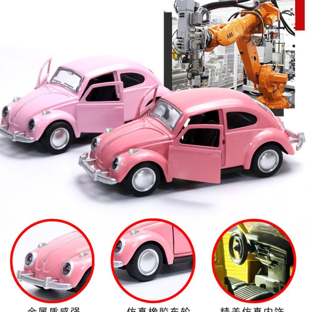 Mxbeauty Mainan Model Mobil Mini Retro Ornamen Kue Dekorasi DIY Rumah Mainan Conveni Miniatur Sarana Transportasi Pull Back Model Mobil