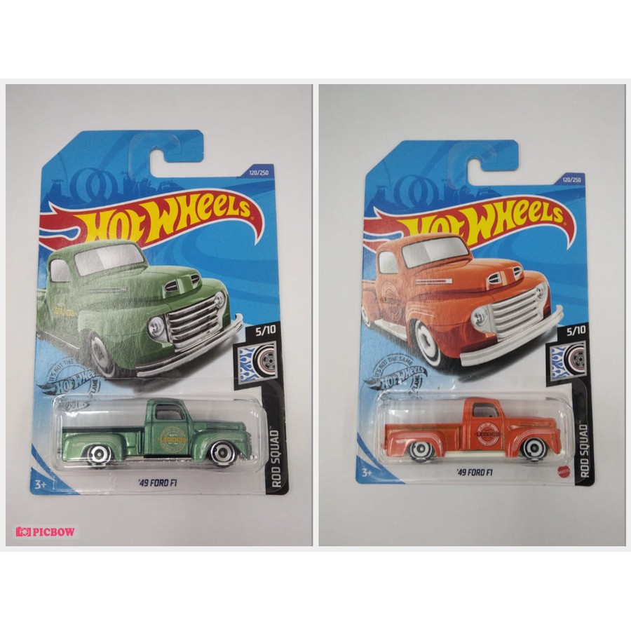 Diecast Hot Wheels 49 FORD F1 Hijau Orange HW Pickup Hotwheels Pick Up Mobil Mainan Anak Terbaru