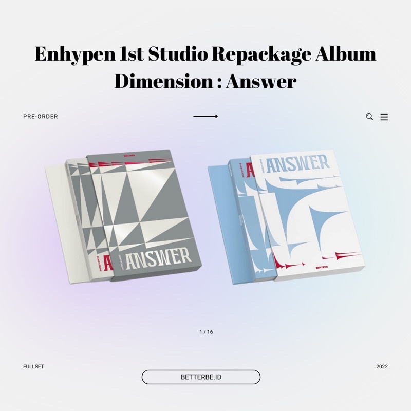 [readystock] Enhypen Album Dimension : Answer Lucky Draw // LD Soundwave