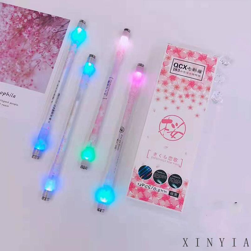 【Bayar di tempat】Pulpen Warna-Warni Luminous Untuk Pemula Tingkatkan kecerdasan