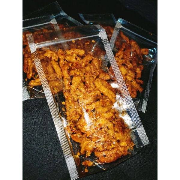 

Usus Krispi Pedas daun jeruk