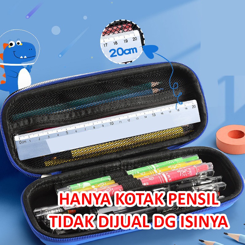 Tempat pensil Astronot Rocket 3D TIMBUL Kotak pensil 3D timbul Rabbit Hardtop Pencil Case tempat pensil anak laki laki kotak pensil anak perempuan