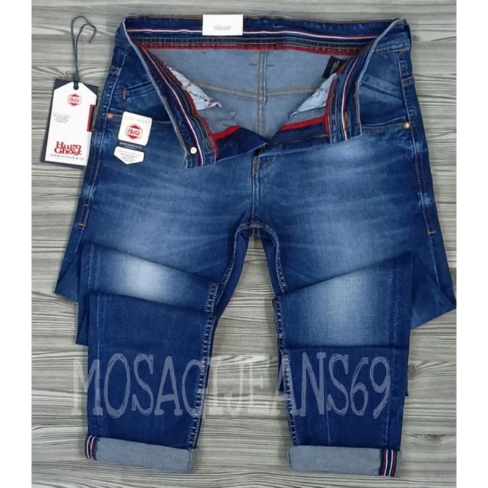 CELANA PANJANG PRIA SOFTJEANS HUGOGHOST KARET KANTONG TEMPEL