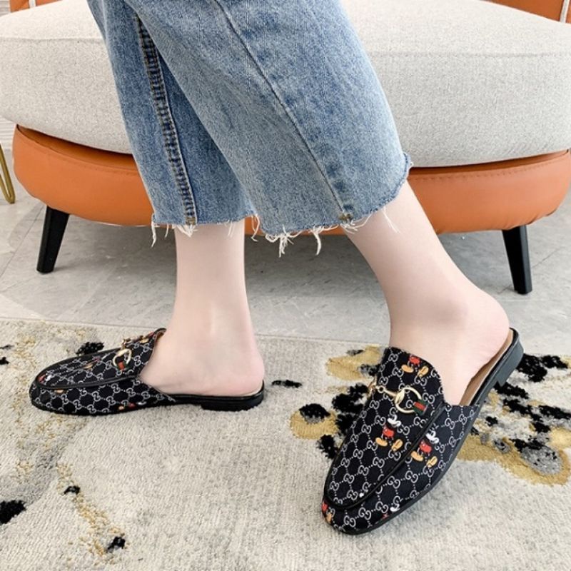 Sandal SSH12 Mickey  Gucci Half Sneakers wanita import