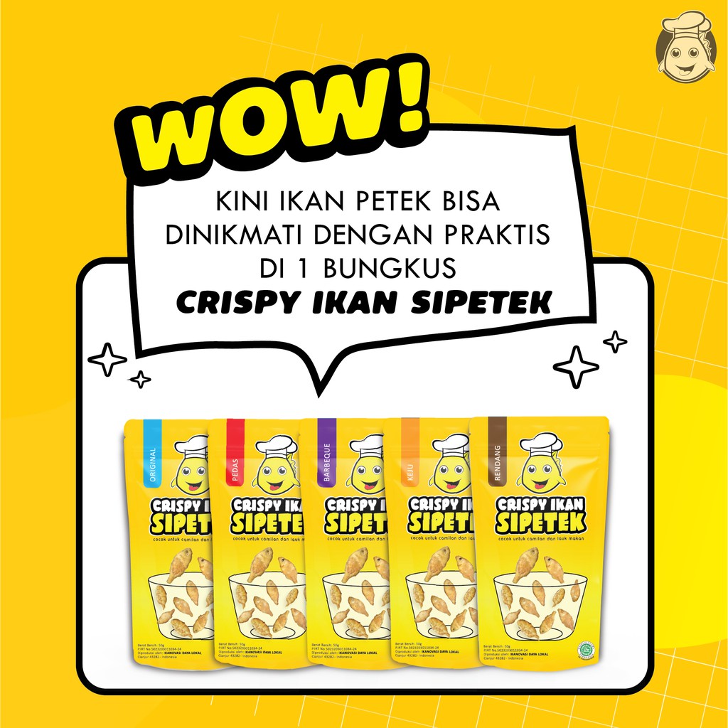 

Snack Ikan Crispy - SIPETEK - jajanan sehat