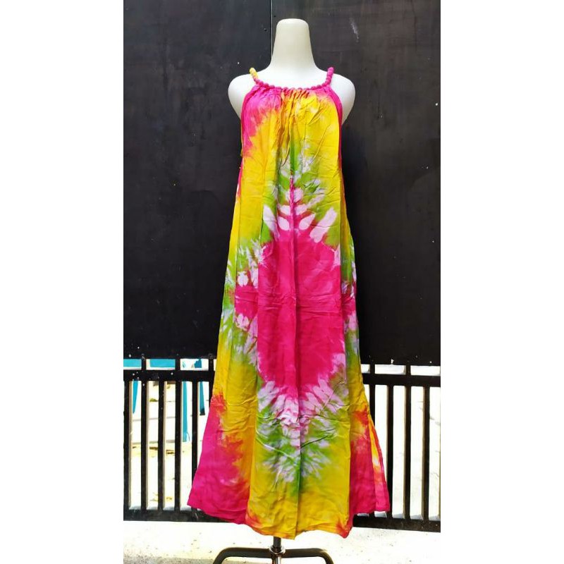 Dress kelereng motif pelangi