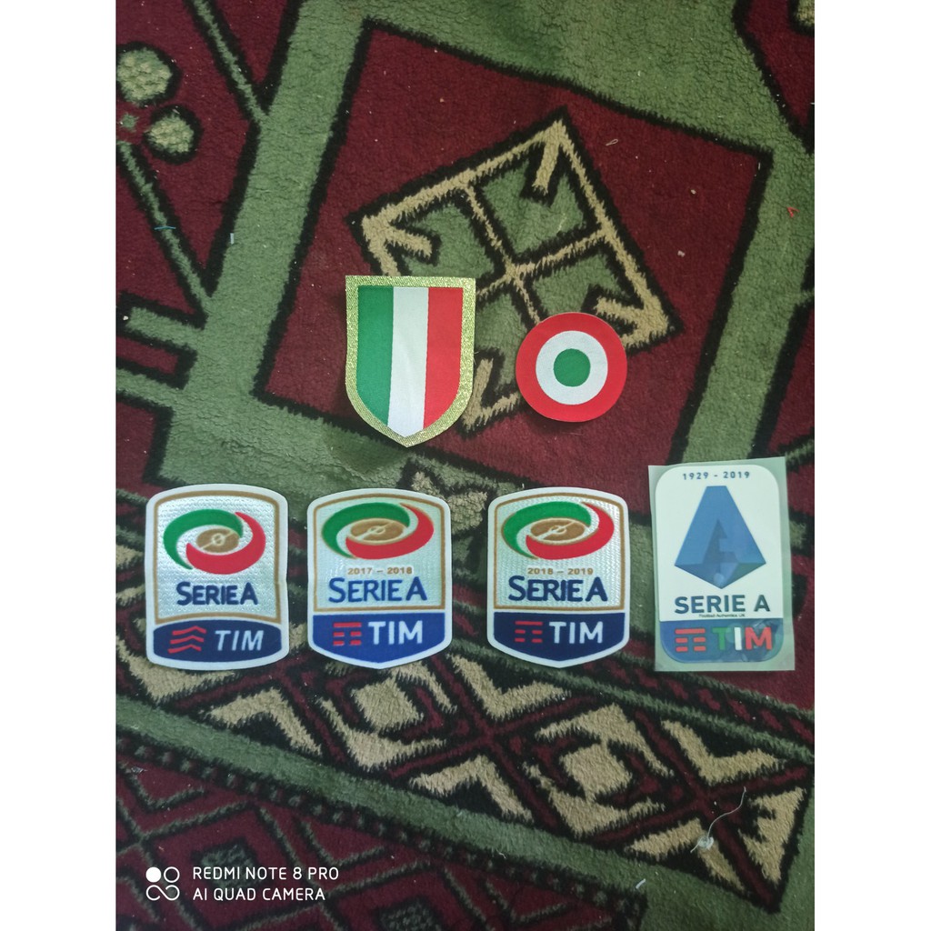 Patch Bola EMBLEM Serie A Liga Itali Italia Italy