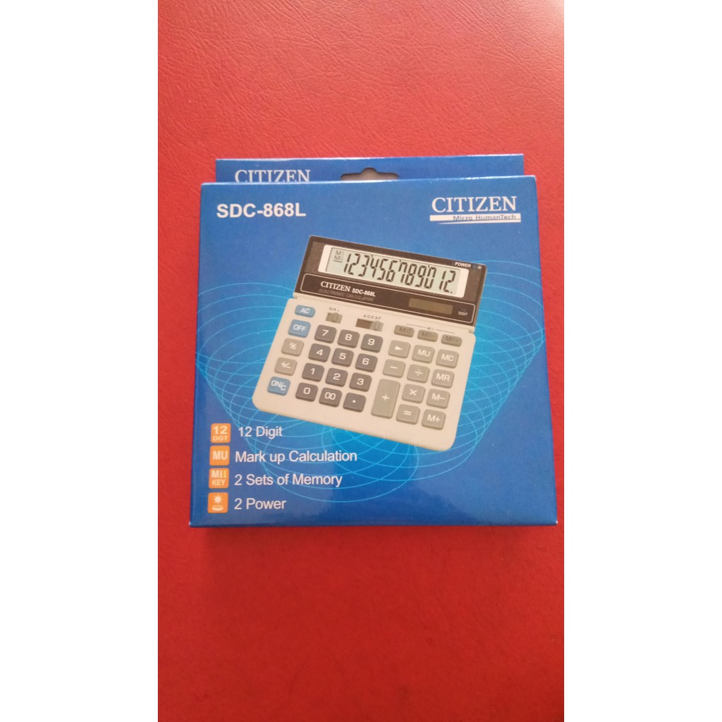 Kalkulator Citizen SDC 868L 12 Digit Murah