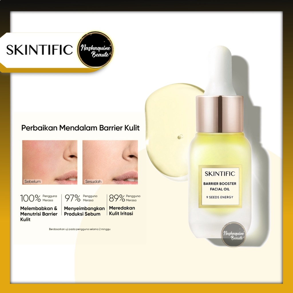 SKINTIFIC Barrier Booster Facial Oil 10ml | 9 Seeds Energy Skincare Oil