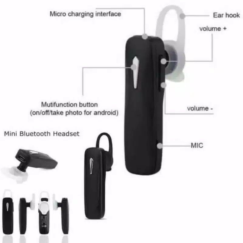 Handsfree Earphone Hanset Bluetooth 1 Kuping Suport All Smartphone and Android Promo By Sen