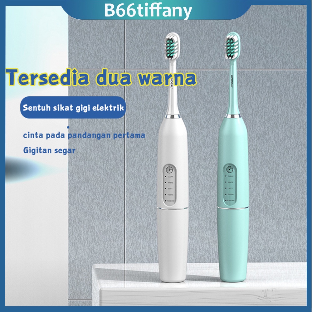 NEW Sonic Sikat Gigi Elektrik Electric Toothbrush Dental Scaling Pembersih Karang Gigi Sonic Electric Toothbrush Sikat Gigi Elektrik SET Waterproof IPX7