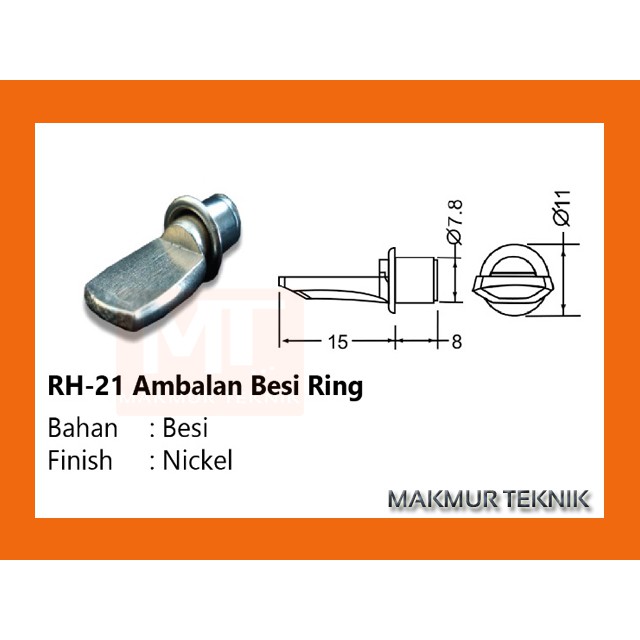 Ambalan Besi Huben RH-21 plus Ring - Penahan ambalan