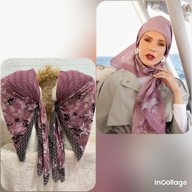 hijab voal segiempat motif like lasabelle