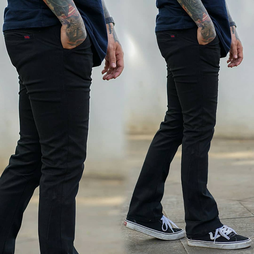 Chinos Panjang Cutbray Size 27-38 Unisex