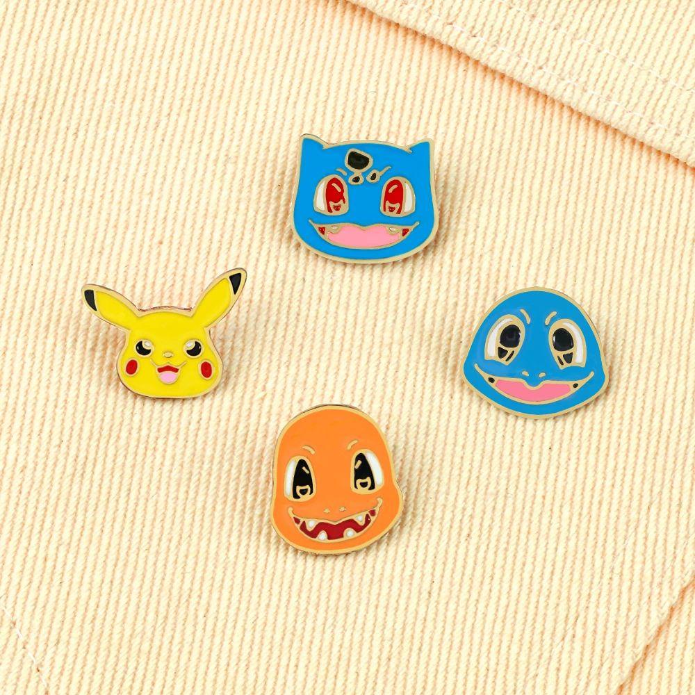 Lanfy Pokemon Badge Aksesoris Ransel Jaket Pin Pakaian Dekorasi Kartun Decor Badge Enamel Bros