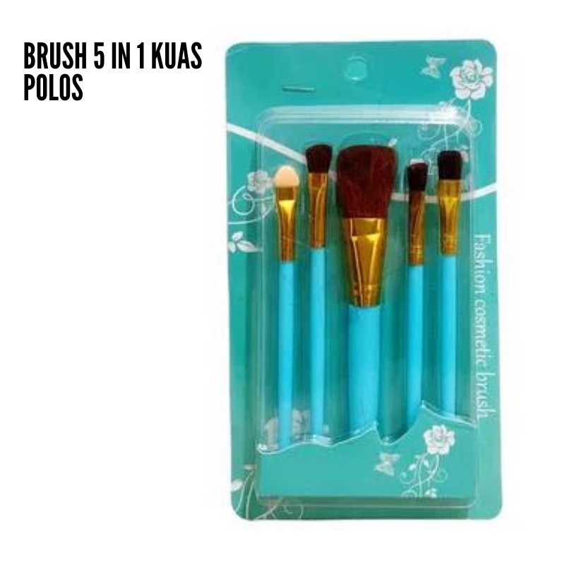 Kuas Make up kecantikan Brush 5 in 1 Motif &amp; Polos