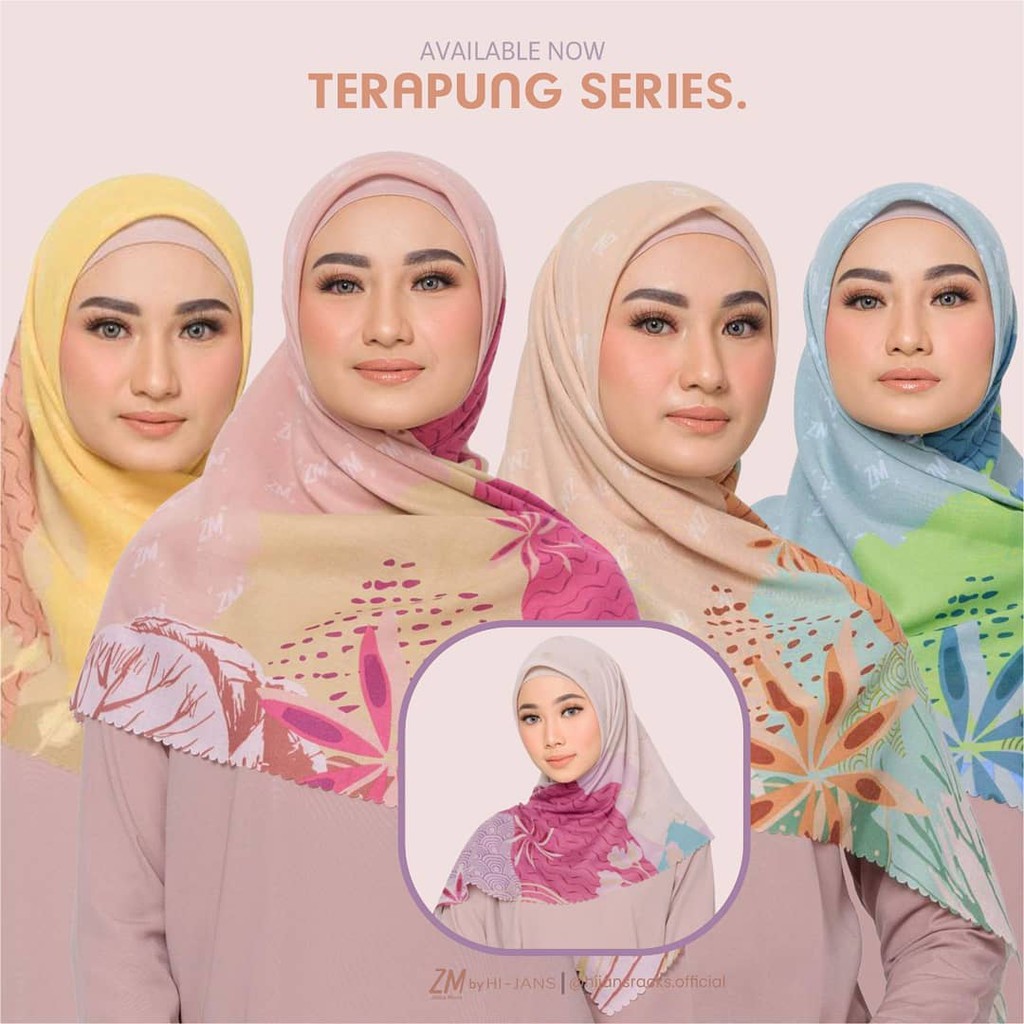 ZM - Pasar Terapung Scarf Kerudung Segi Empat