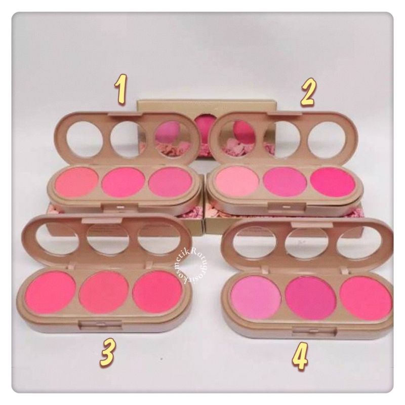 [ECER] BLUSH ON NKD ISI 1/2/3 WARNA+BRUSH