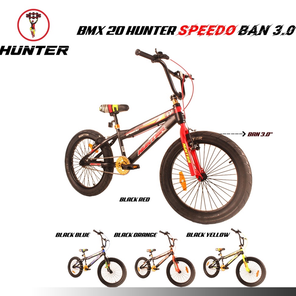 ❤Bazar❤ Sepeda Anak Cowok Remaja BMX 20 Inch Hunter New Speedo