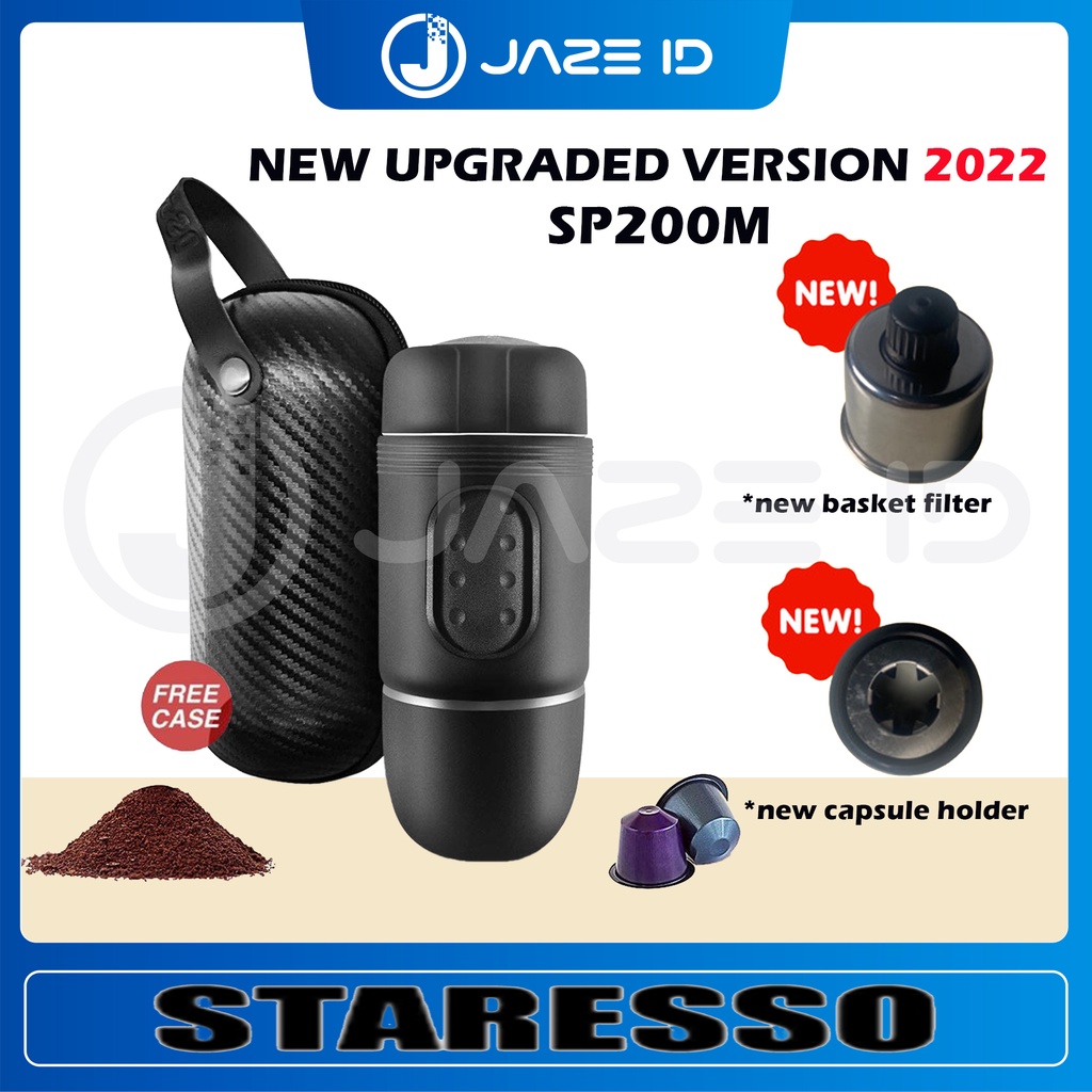 STARESSO SP200M Super Mini Espresso Maker Free Tas Kecil Case SP-200M