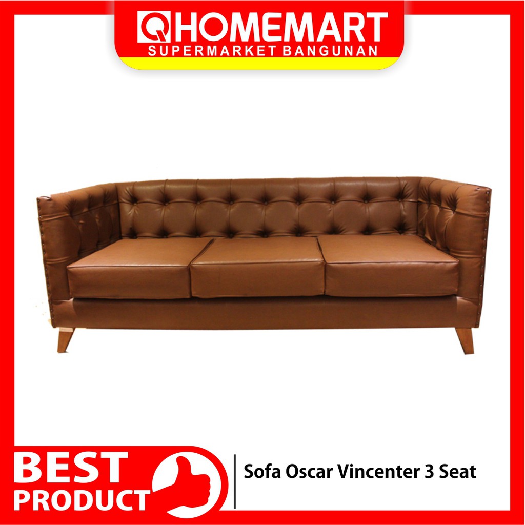 Sofa Tamu 3 Seater Oscar Vincenter Vintage Unik Khusus Jogja Jateng
