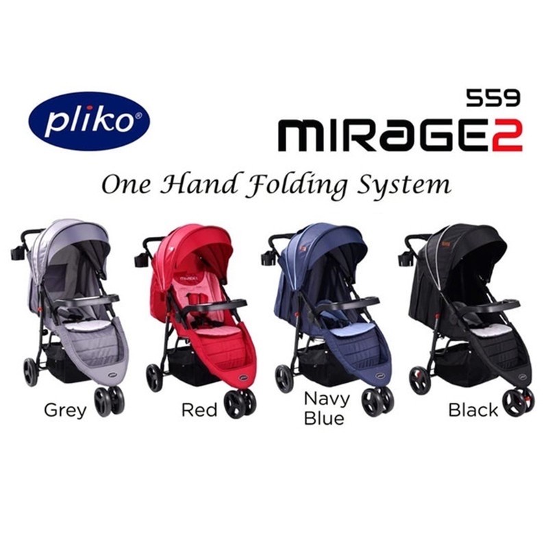 Stroller Pliko Mirrage 2 PK 559 Kereta Bayi Roda Tiga Pliko Mirrage