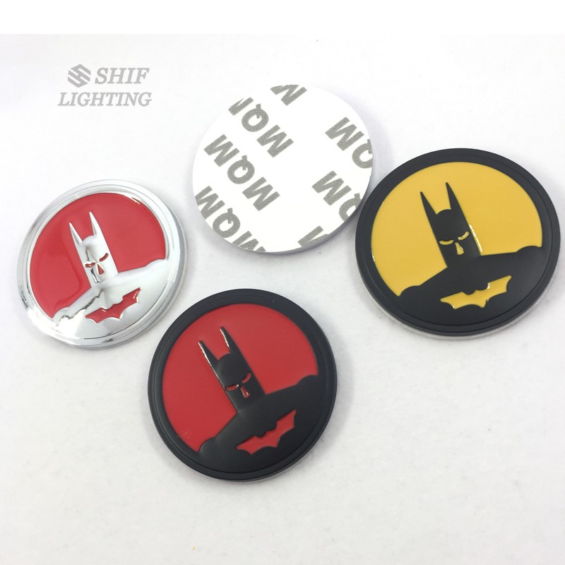 1Pc Stiker Logo Batman Bahan Metal Untuk Mobil / Motor