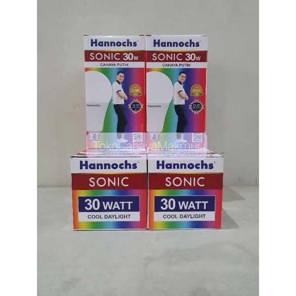 Lampu Bohlam LED Sonic 30w 30watt Hannochs CoolDayLight