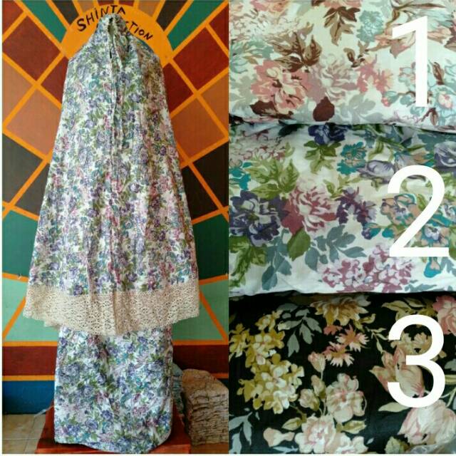 Mukena Katun Jepang Renda