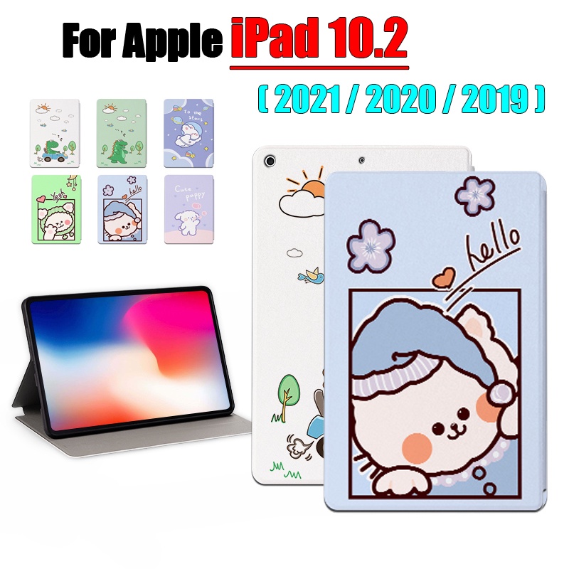 [Ready Stock] For Apple iPad 10.2 2021 2020 2019 iPad 9th 8th 7th Generation Tablet Protective Case Fashion Pattern Cartoon Anime Stand Flip Cover A2603 A2604 A2428