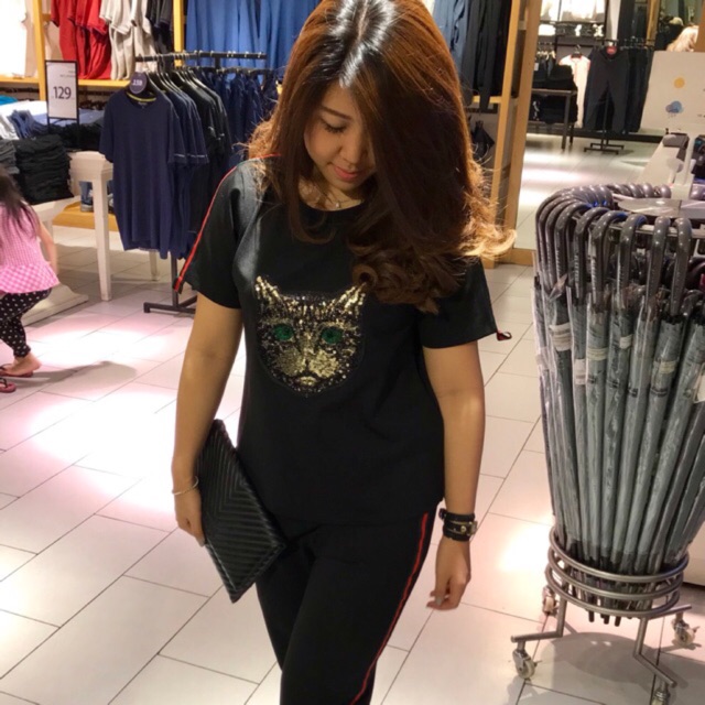 GUCCI SET / BAJU WANITA IMPORT ATASAN DAN CELANA