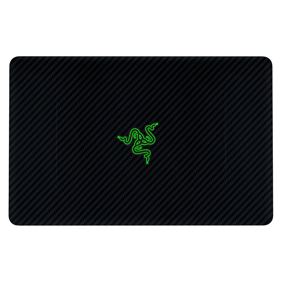 9Skin - Skin Protector for Razer Blade 14" - Vinyl Black Carbon (FRONT)