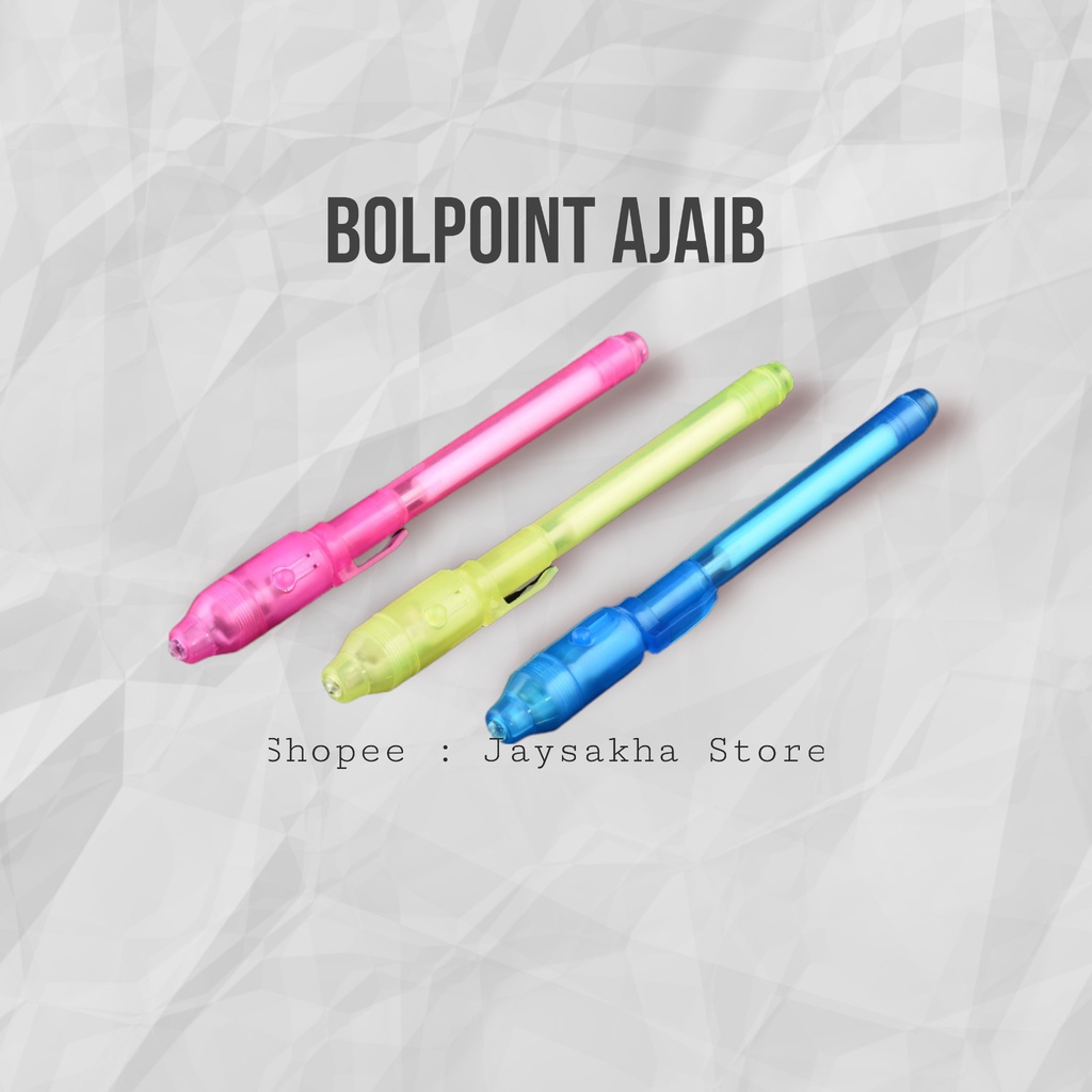 

3Pcs Invisible Ink Spy Pen/ Pulpen Sulap/ Pulpen Contek/ Pulpen Ajaib/ Pulpen Lucu/ Pesan Rahasia UV Light/ Invisible Pen/ Pulpen Invisible/ Pulpen Nyontek Tinta Transparan