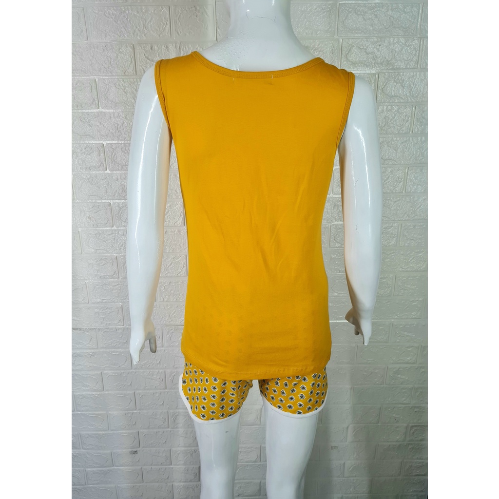 Singlet - Tank Top Wanita Casual Kuning Tua