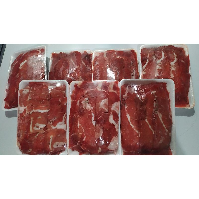 

Daging slice beef USA shortplate yoshinoya mixfat nonfat
