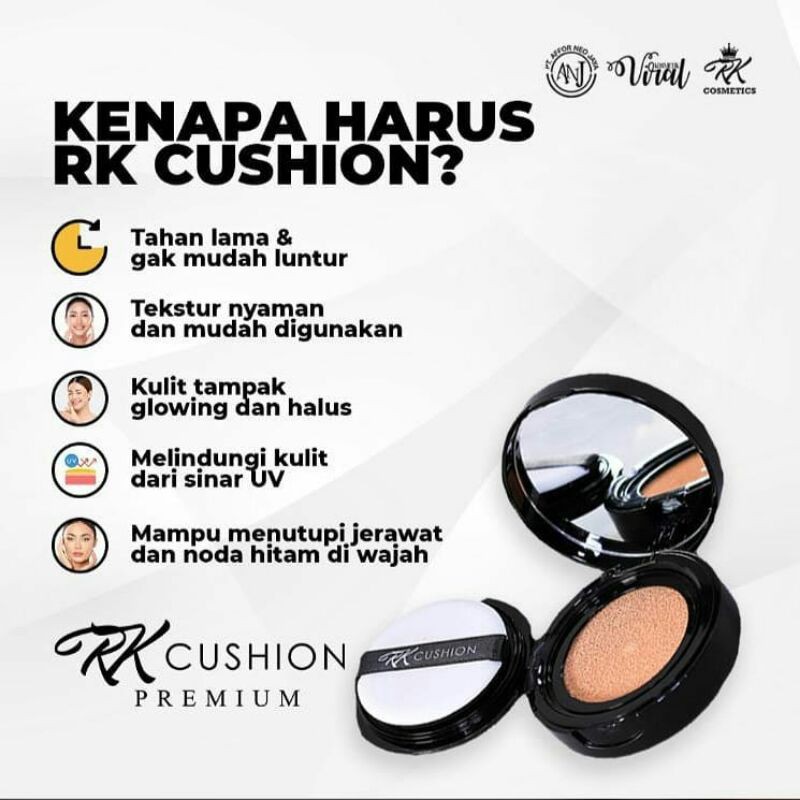 

RK CUSHION PREMIUM BY RK GLOW - Agen Resmi Ber ID CARD