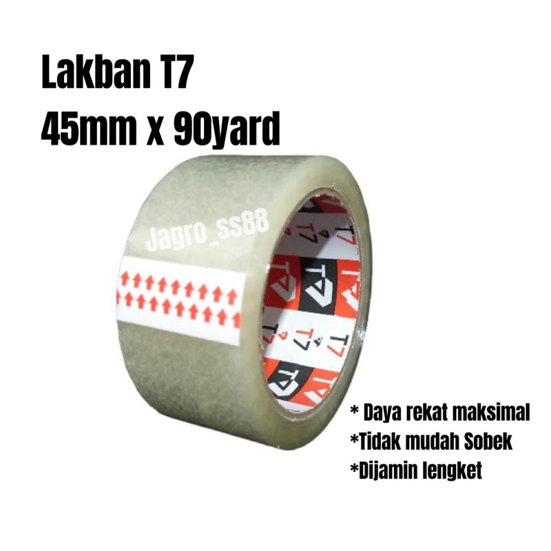 lakban bening lakban coklat T7 45mm x 90yard grosir