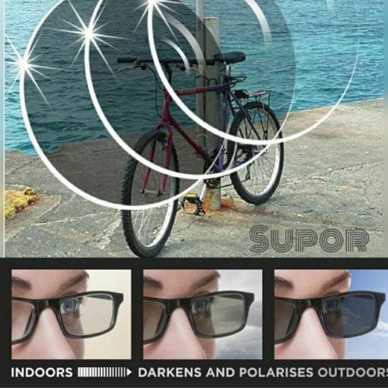 Lensa Progresif  photochromic Grey Leinz Transactive