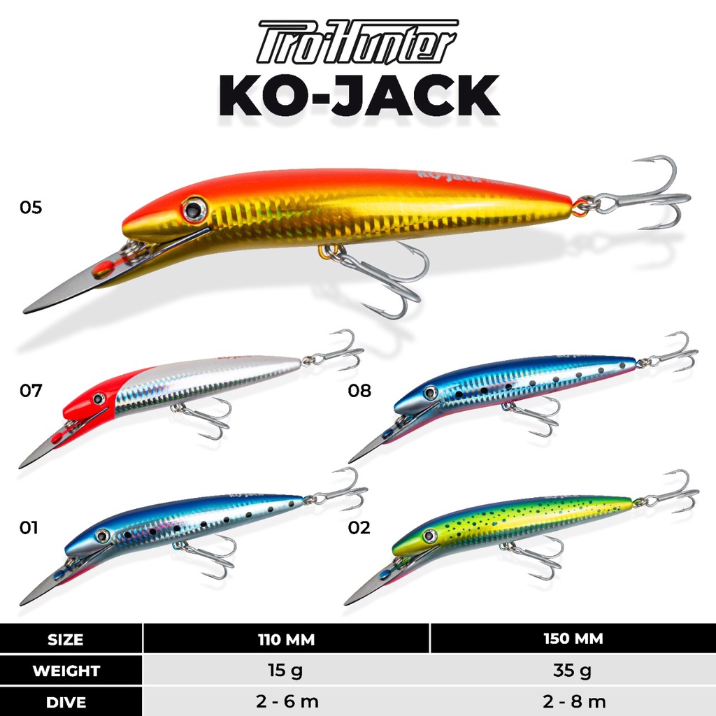 UMPAN MINNOW LURE KO JACK | Umpan Casting/Trolling Anti Gagal