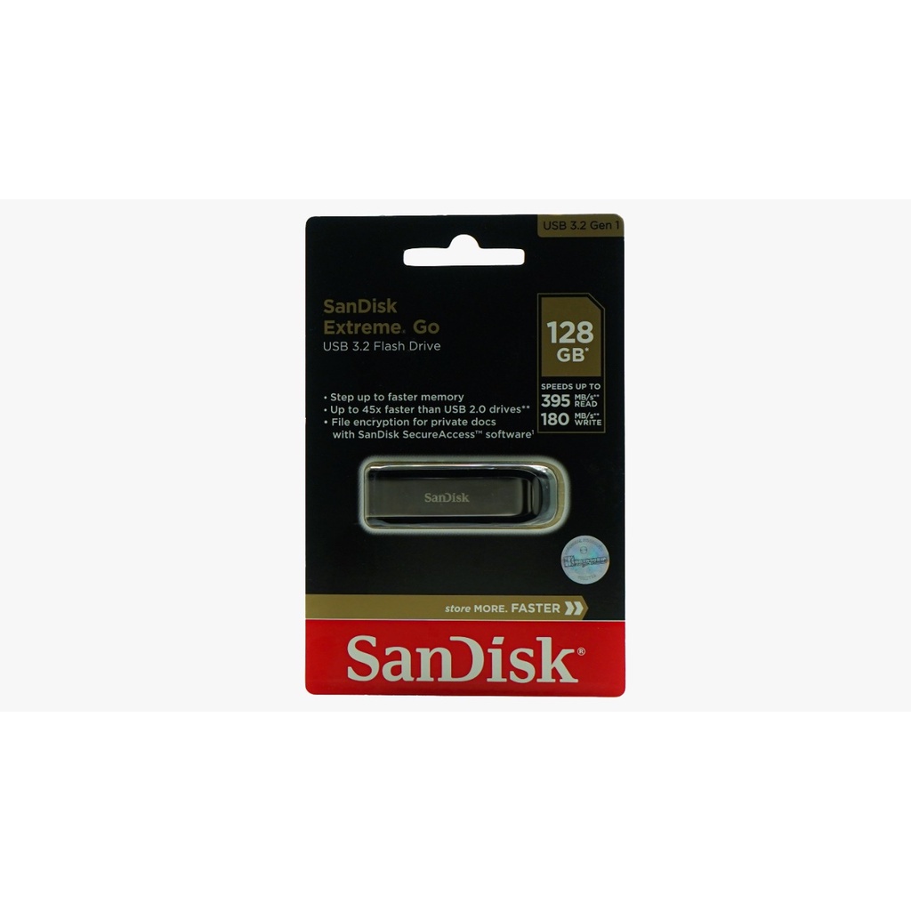 Flashdisk SanDisk 64GB USB 3.2 Extreme GO CZ810 - Garansi Resmi Lifetime